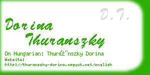 dorina thuranszky business card